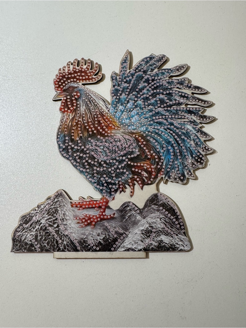 Diamond Art Kit, Rooster Desktop Decorative Diamond Art Ornament